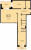 Планировка трехкомнатной квартиры площадью 94.1 кв. м в новостройке ЖК "Черничная Поляна"