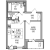 Планировка однокомнатной квартиры площадью 39 кв. м в новостройке ЖК "Северная долина"