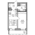 Планировка однокомнатной квартиры площадью 36.9 кв. м в новостройке ЖК "Северная долина"