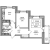 Планировка двухкомнатной квартиры площадью 45 кв. м в новостройке ЖК "Северная долина"