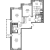 Планировка трехкомнатной квартиры площадью 67.5 кв. м в новостройке ЖК "Северная долина"