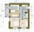Планировка двухкомнатной квартиры площадью 53.43 кв. м в новостройке ЖК "Новоселье: городские кварталы"