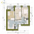 Планировка двухкомнатной квартиры площадью 55.78 кв. м в новостройке ЖК "Новоселье: городские кварталы"