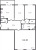 Планировка трехкомнатной квартиры площадью 141.5 кв. м в новостройке ЖК "Граф Орлов"