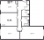 Планировка трехкомнатной квартиры площадью 72.96 кв. м в новостройке ЖК "Сандэй"