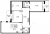 Планировка трехкомнатной квартиры площадью 88.55 кв. м в новостройке ЖК "Зеленый квартал"