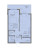 Планировка однокомнатной квартиры площадью 45.19 кв. м в новостройке ЖК "Малая Финляндия"