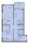 Планировка двухкомнатной квартиры площадью 60.51 кв. м в новостройке ЖК "Малая Финляндия"