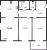 Планировка двухкомнатной квартиры площадью 75.51 кв. м в новостройке ЖК "Юттери"