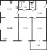 Планировка двухкомнатной квартиры площадью 75.09 кв. м в новостройке ЖК "Юттери"