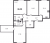 Планировка трехкомнатной квартиры площадью 86.08 кв. м в новостройке ЖК "Юттери"