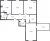 Планировка трехкомнатной квартиры площадью 83.23 кв. м в новостройке ЖК "Юттери"