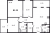 Планировка трехкомнатной квартиры площадью 81.23 кв. м в новостройке ЖК "Юттери"