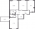 Планировка трехкомнатной квартиры площадью 86.61 кв. м в новостройке ЖК "Юттери"