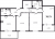 Планировка трехкомнатной квартиры площадью 78.73 кв. м в новостройке ЖК "Юттери"