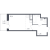 Планировка студии площадью 23.5 кв. м в новостройке ЖК "Астрид"