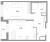 Планировка однокомнатной квартиры площадью 46.92 кв. м в новостройке ЖК "Колумб"