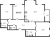 Планировка трехкомнатной квартиры площадью 105.2 кв. м в новостройке ЖК "Колумб"