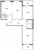 Планировка трехкомнатной квартиры площадью 88.2 кв. м в новостройке ЖК "Огни Залива"