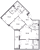 Планировка трехкомнатной квартиры площадью 101.76 кв. м в новостройке ЖК "Огни Залива"