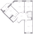 Планировка трехкомнатной квартиры площадью 86.58 кв. м в новостройке ЖК "Огни Залива"