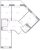 Планировка трехкомнатной квартиры площадью 85.55 кв. м в новостройке ЖК "Огни Залива"