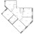 Планировка четырехкомнатной квартиры площадью 121.25 кв. м в новостройке ЖК "Огни Залива"