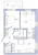 Планировка двухкомнатной квартиры площадью 48.51 кв. м в новостройке ЖК "IQ Гатчина"