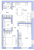 Планировка двухкомнатной квартиры площадью 55.07 кв. м в новостройке ЖК "IQ Гатчина"