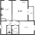 Планировка двухкомнатной квартиры площадью 62.08 кв. м в новостройке ЖК "IQ Гатчина"