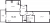 Планировка двухкомнатной квартиры площадью 55.53 кв. м в новостройке ЖК "IQ Гатчина"