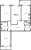 Планировка трехкомнатной квартиры площадью 86.91 кв. м в новостройке ЖК "IQ Гатчина"