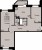 Планировка трехкомнатной квартиры площадью 71.23 кв. м в новостройке ЖК "Альпийская деревня"