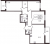Планировка трехкомнатной квартиры площадью 90.01 кв. м в новостройке ЖК "Чистое небо"