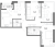 Планировка трехкомнатной квартиры площадью 88.5 кв. м в новостройке ЖК "NewПитер"  