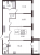 Планировка трехкомнатной квартиры площадью 83.28 кв. м в новостройке ЖК "Солнечный город"