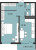 Планировка однокомнатной квартиры площадью 41.38 кв. м в новостройке ЖК "Цветы"