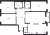Планировка четырехкомнатной квартиры площадью 144.8 кв. м в новостройке ЖК "Ленинград" 