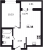 Планировка однокомнатной квартиры площадью 36.38 кв. м в новостройке ЖК "Город первых"