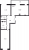 Планировка двухкомнатной квартиры площадью 74.07 кв. м в новостройке ЖК "Город первых"