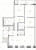 Планировка двухкомнатных апартаментов площадью 239.5 кв. м в новостройке ЖК "Комплекс резиденций "Дом Балле" 