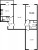 Планировка трехкомнатной квартиры площадью 70.2 кв. м в новостройке ЖК "Цивилизация"