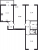 Планировка трехкомнатной квартиры площадью 70.6 кв. м в новостройке ЖК "Цивилизация"