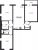 Планировка трехкомнатной квартиры площадью 70.3 кв. м в новостройке ЖК "Цивилизация"
