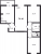 Планировка трехкомнатной квартиры площадью 70.1 кв. м в новостройке ЖК "Цивилизация"