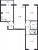 Планировка трехкомнатной квартиры площадью 71.3 кв. м в новостройке ЖК "Цивилизация"
