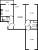 Планировка трехкомнатной квартиры площадью 71.5 кв. м в новостройке ЖК "Цивилизация"
