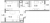 Планировка двухкомнатной квартиры площадью 62.38 кв. м в новостройке ЖК "Гавань капитанов"