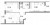 Планировка двухкомнатной квартиры площадью 62.38 кв. м в новостройке ЖК "Магеллан"