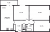 Планировка трехкомнатной квартиры площадью 73.24 кв. м в новостройке ЖК "Новое Колпино"